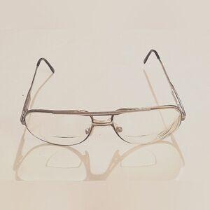 Cartier 1980-1990s Unisex Vintage Marcolin Aviator Style Eyeglasses Frames